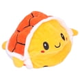 thumbnail image 2 of Muñeco de peluche de tortuga reversible, juguetes de animales de doble cara, muñecos de peluche volteados para niños, color naranja, 2 of 9