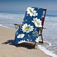 thumbnail image 4 of PHYHOO Watercolor Little Daisy , Sand Free Microfiber Beach Blanket, Quick Dry Absorbent Bath Towels for Swimming Pool, Camping, Picnic, Yoga Gym Sports 30x60in, 4 of 8