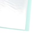 thumbnail image 3 of JAPCHET Paquete de 6 libros de almacenamiento para láminas de diamante A3, portafolio artístico con 180 bolsillos transparentes, carpeta de presentación para obras de arte (verde, blanco), 3 of 6