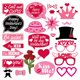 thumbnail image 2 of 25 unidades/juego de accesorios para fotomatón del Día de San Valentín, decoraciones para el Día de San Valentín para novia, vacaciones, fiesta de, 2 of 9