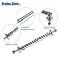 thumbnail image 3 of Unique Bargains 1 Pair 3"-4" Adjustable Aluminum Alloy 75mm Front Bumper Lip Splitter Diffuser Strut Rod Silver Tone, 3 of 6