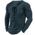 thumbnail image 1 of Men's Long Sleeve Solid Color Casual Beach Shirt - Polyester Spandex Blend for Comfortable Daily Wear, 1 of 2