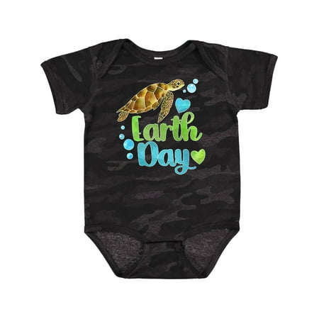 

Inktastic Earth Day Sea Turtle and Hearts Gift Baby Boy or Baby Girl Bodysuit