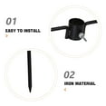 thumbnail image 3 of BESTYASH 2Pcs Heavy Duty Iron Ground Pole Stabilizer for Garden Flagpole Umbrella Stand with Stable Insertion, 3 of 8