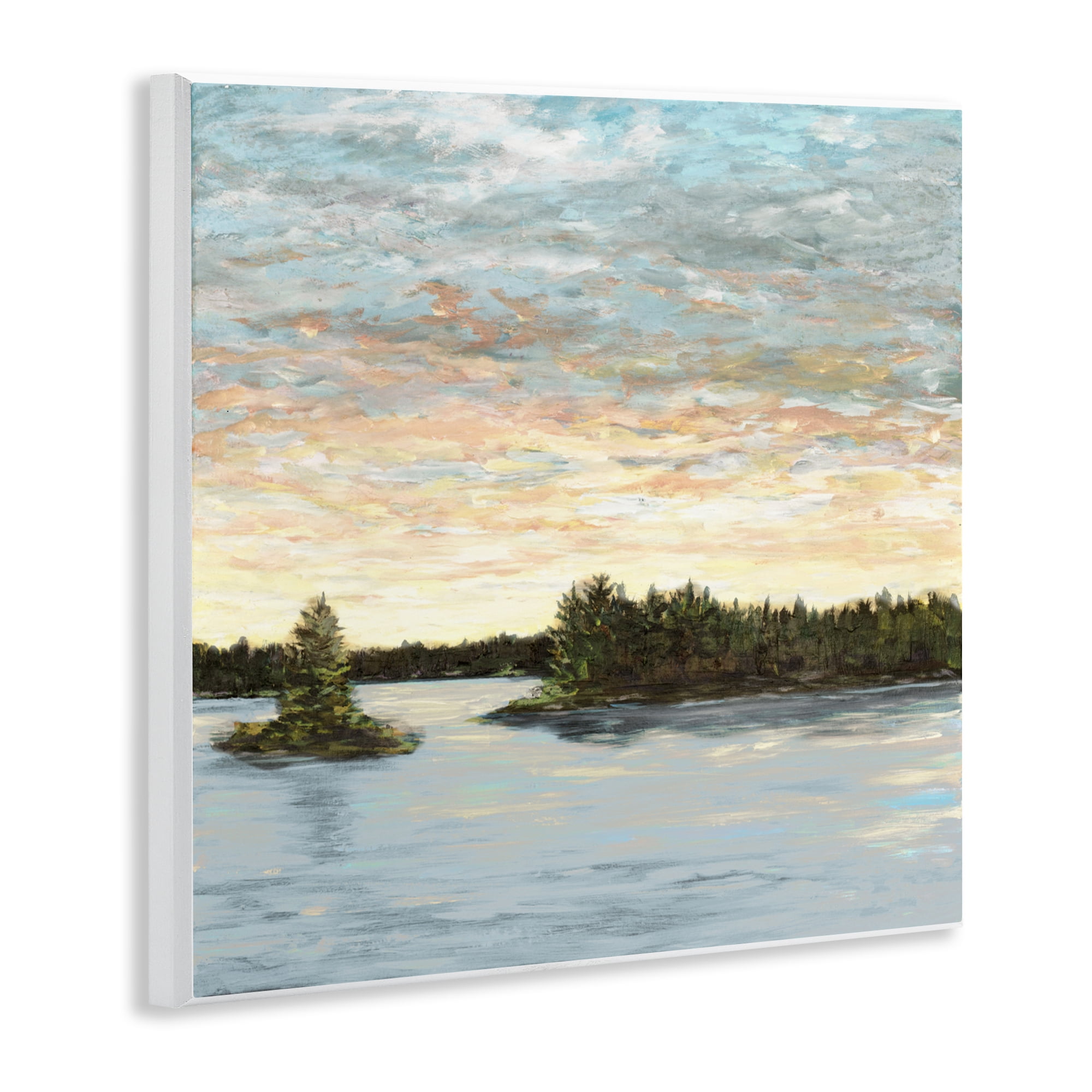 Stupell Industries Lake Shore at Sundown Wall Plaque Art, design by Julie DeRice