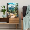 thumbnail image 5 of Mountain Path Landscape Canvas Wall Art， Suitable for Living Room， Bedroom， Office， Hallway， and Dining Room Decoration., 5 of 8