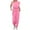 Pink, variant on ZACPNCV Jumpsuits for Women's Sleeveless Loose Overalls Rompers Linen Wide Leg Jumpsuits Olive Green