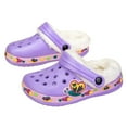 thumbnail image 5 of Gubotare Slippers Toddler Girls Soft Plush House Slippers Boys Girls Plush Warm Shoes (Purple,11 Little Kid), 5 of 8