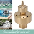 thumbnail image 4 of Water Fountain Nozzle, Brass Two Layers Fountain Column Sprinkler Spray Head, Column Multi Direction Jet Pond Fountain Water Spray for Garden Pond Bring Beautiful Visual Effects, 4 of 8