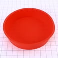 thumbnail image 3 of Molde para hornear de silicona antiadherente de 9 pulgadas Molde para pastel redondo Molde para hornear pan de mousse (color rojo azul aleatorio), 3 of 5