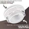 thumbnail image 5 of Pool Return Fittings for SP1023 Replacement 1.5Inch FIP Inlet Return Fitting for Above Ground Pool with Locknut, 5 of 5