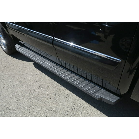 APS Black Blow Molding Style Nerf Bars Running Boards Compatible with Chevy Silverado GMC Sierra 2007-2018 Double Cab Extended Cab & 2500 HD 2019 (Exclude 07 Classic)(Include 19 1500 LD)