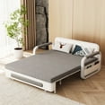 thumbnail image 3 of NessCarsti Furniture Modern Living 3-in-1 Sofa Bed, Gray Cotton-Linen with Assembly Tools, 3 of 9