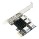 thumbnail image 2 of Convertidor de tarjeta USB 3,0 de expansión de 1 a 4 ranuras PCI compatible con ranura x1 x4, x8, x16 para dispositivo de minería fácil Plata Yotijar Tarjetas verticales, 2 of 6