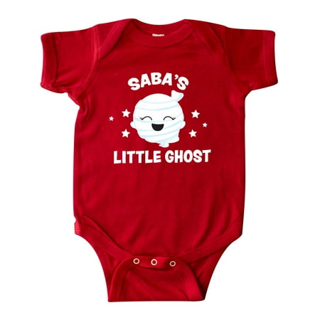 

Inktastic Cute Saba s Little Ghost with Stars Gift Baby Girl Bodysuit