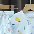 thumbnail image 4 of NOLDARES Boys Pajamas Cotton Planet Pjs Toddler 2 Piece Kids Clothes Set Fall Winter Sleepwear 6-12 Months 12-24 Months 2t 3t 4t 5t 6t 7t 8t 9t Children,Blue,18-24 M, 4 of 7