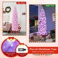 thumbnail image 6 of Gymax 7 FT Pre-Lit Artificial Christmas Tree Hinged Slim Pencil Christmas Tree, 6 of 10