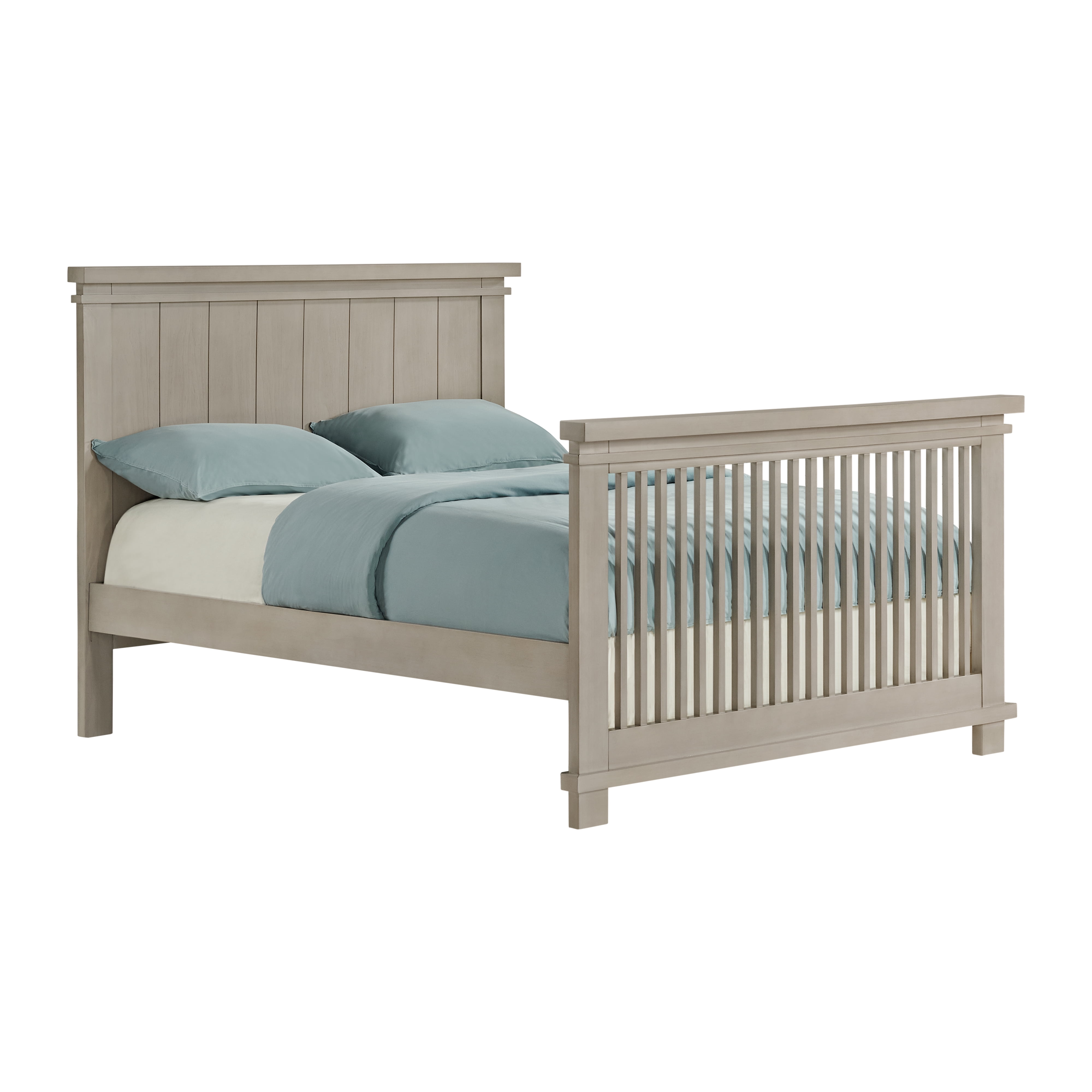 Soho Baby Hampton Crib to Full-Size Bed Conversion Kit, Stone Wash, GreenGuard Gold Certified