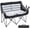 Grey-55"W x 20"D x 36"H, variant on Sunyrisy Oversized Double Camping Chair, Folding 2-Person Loveseat with Fully Padded Seats, Heavy-Duty Duo Camping Couch, Portable Lawn Chair with Carrying Bag