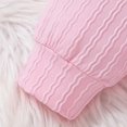 thumbnail image 6 of larppty Newborn Baby Girl Fall Outfit Bow Ruffle Long Sleeve Bubble Romper Long Pants Set Headband Infant 3Pcs Clothes, 6 of 7
