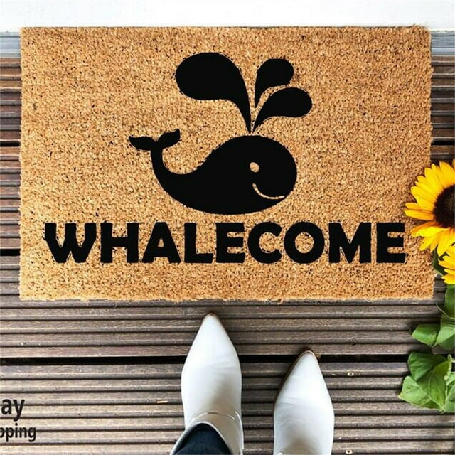 Harpily Funny Welcome Door Mat Non Slip Underfloor Indoor Outdoor Rug for Farmhouse Patio Home Decor