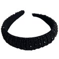 thumbnail image 2 of Sonducket Diademas con cuentas de cristal y diamantes de imitación para la cabeza Accesorio para el cabello Negro Sonducket AP010970-06B, 2 of 6