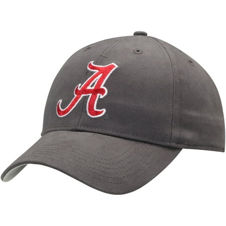 Alabama Charcoal - Men's Charcoal Alabama Crimson Tide Basic Adjustable Hat - OSFA