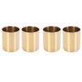 thumbnail image 1 of 4-Piece Pencil Cup Holder Pen Pot Maquillaje Pinceles Holder Escritorio Papelería Organizador Acero Inoxidable (Oro), 1 of 5