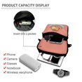 thumbnail image 4 of FUIALDOLG Capybara Print Crossbody Shoulder Bag, Polyester Zipper Purse for Women and Girls, Portable Cellphone Handbag for Travel and Hiking, 4 of 7