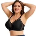 thumbnail image 4 of MANIFIQUE Women's Full Figure Minimizer Bras Comfort Large Busts Wire-Free Non Padded Plus Size Bra, 4 of 6