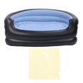 thumbnail image 2 of Double  Inflatable Chair PVC and Velvet Portable Blow Up Couch for Outdoor, Air Mattress Inflatable Sofa, Flodable Blow Up Couch Lounger, Portable Air Sofa for Indoor Living, 2 of 7