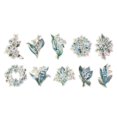 thumbnail image 4 of YFKFYTG Clearance Sales Today Deals Prime Stickers,Ice Crystal PET Sticker Pack Series Gold Floral Handbook Diy Card Stickers, 4 of 7