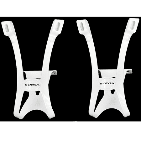 Soma Oppy X 1-Strap Toe Clips White L/XL Pair Track Fixed Gear Road Tour (Best Fixed Gear Straps)