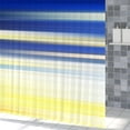 thumbnail image 4 of Tchckioa Gradient Striped Shower Curtain for Bathroom,72x72 Inch Waterproof Hooks Bath Curtain Decor,Blue Yellow, 4 of 6