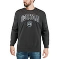 thumbnail image 3 of Men's Colosseum Charcoal Georgetown Hoyas Arch & Logo Crew Neck Sweatshirt, 3 of 4