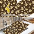 thumbnail image 4 of Placemats Set of 6, Cute Dog Paws Place Mats Washable Heat Resistant 12×18 Inch Linen Table Mats for Party Outdoor Dining Décor, 4 of 6