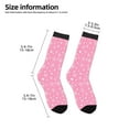 thumbnail image 2 of Fuzoiu Snowflake pink backgrounds Print Kids Socks For Boys Girls,Grip Crew Socks with Non Slip,Lightweight Stretch Crew Socks,Toddlers Crew Boot Socks, 2 of 5