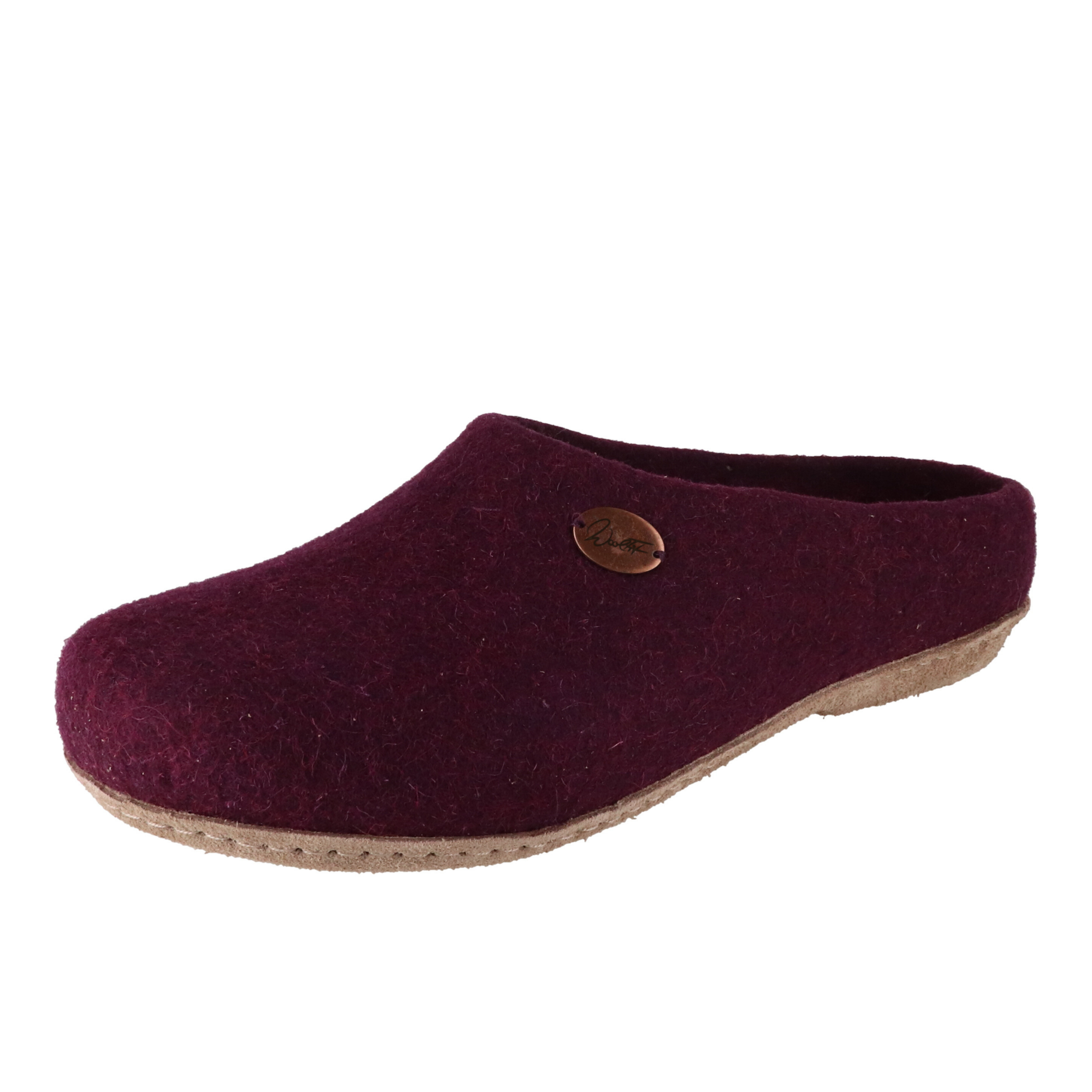 WoolFit Classic HandFelt Wool Slippers with Leather Sole Whisper