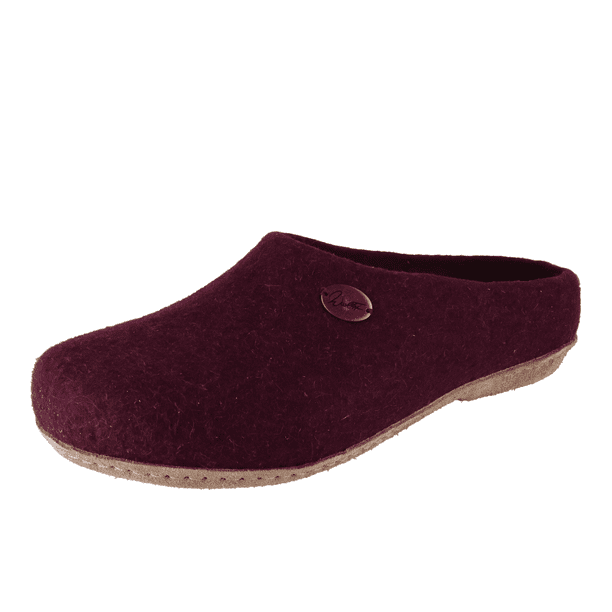 WoolFit Classic HandFelt Wool Slippers with Leather Sole Whisper