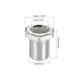 thumbnail image 2 of Unique Bargains 15mm Long Pipe Hexagon Countersunk Flat Head M10 Thread Lamp Rod 10 Pack, 2 of 5