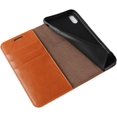thumbnail image 4 of iPhone Xs Wallet Case,Premium Leather Folio Flip Case Cover Book Design with Kickstand Feature with Card Slots/Cash Compartment for iPhone Xs - Khaki, 4 of 7