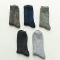thumbnail image 3 of 5 Pairs Men Socks Super Thick Thermal Hiking Winter Warm Boot Heavy Soft Cozy Socks for Men & Women, 3 of 11