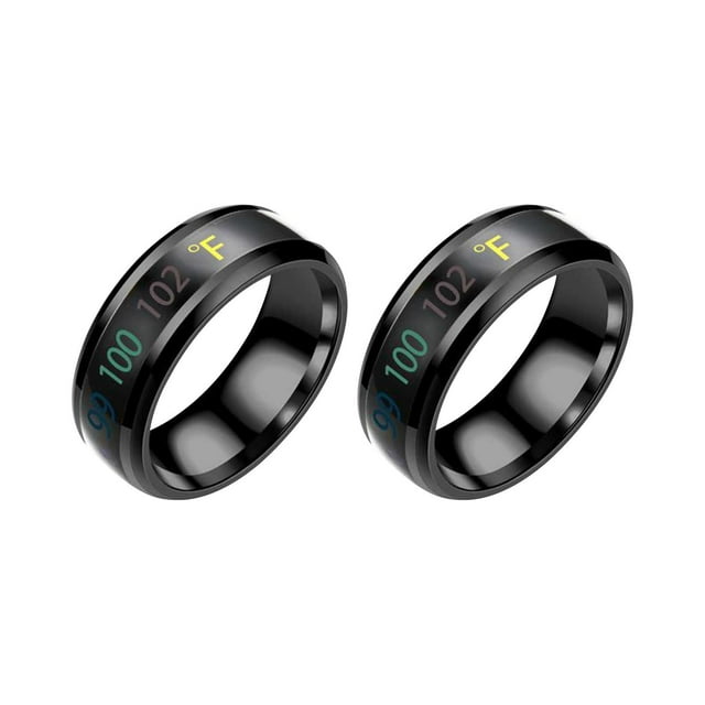 Fiudx Pulsera de Monitoreo de Temperatura, Diseño de Acero Inoxidable, Sensor de Temperatura y Estado de Ánimo, Elegante y Funcional, Regalo Ideal para Hombres y Mujeres, Reduce El Estrés y Mejora La