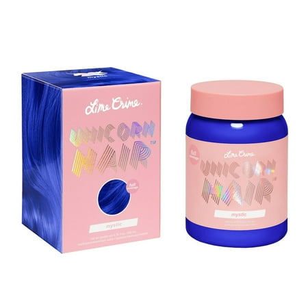 Lime Crime Unicorn Hair, Semi-Permanent Hair Color, Vegan, Full Coverage, Mystic, Unisex, 6.76 fl oz