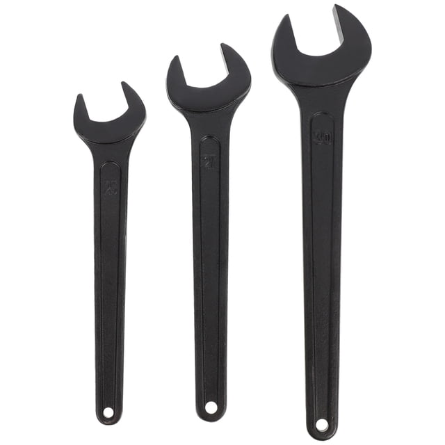 MasteelfCA 3pcs Portable Steel Spanners Open-End Wrench Tools Metal Single Head Wrenches