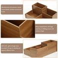 thumbnail image 5 of Toyandona Pencil Holders for Desk Wooden Home Users 1Pack 9.6x5.9x7.1in, 5 of 7