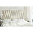 thumbnail image 6 of Safavieh Ziggy Zig-Zag Fabric Headboard, Twin, Navy/White, 6 of 7