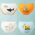 thumbnail image 2 of Girls' Underwear Personality Daily Cartoon Briefs Shorts Pants Underwear Trunks 4Pcs Girls Panties Orange 4 Years-5 Years, 2 of 3