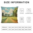 thumbnail image 5 of Creowell Impressionist Painting Style Dirt-Resistant Throw Pillow Covers for Couch Sofa Bed Living Room Bedroom, Printed on Both Sides, Zipper Closure, 1PC 12x12in, 5 of 5