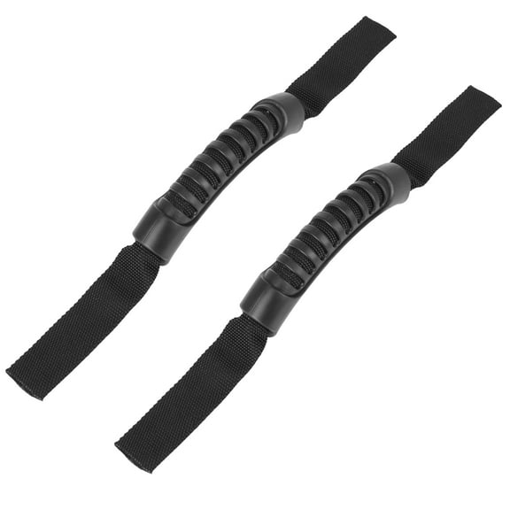 2 Pcs 11 Inch Rubber Universal Carry Grab Handle Replacement Black for Kayak Boat Canoe